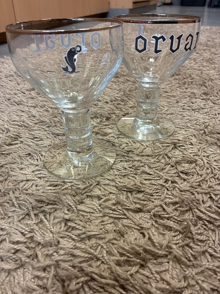 Glazen Orval, Ophalen of Verzenden, Zo goed als nieuw, Glas of Glazen, Overige merken