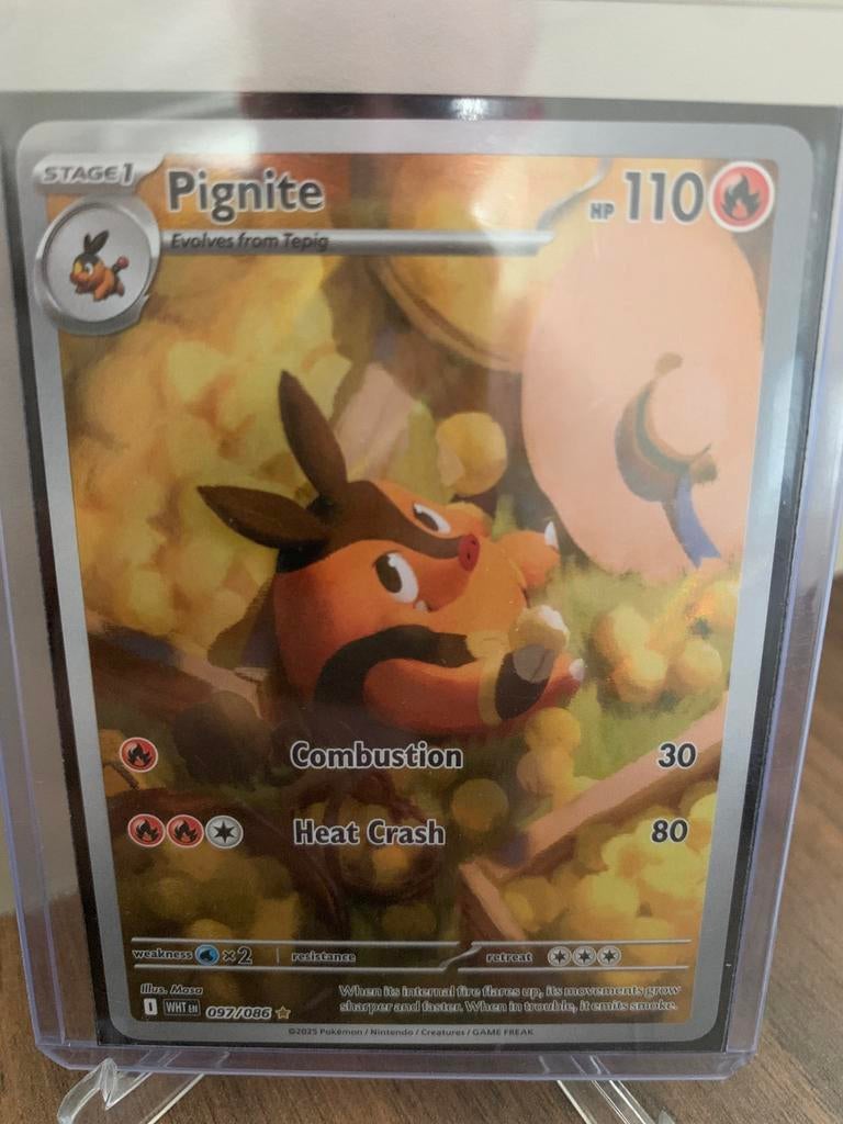 Pokemon pignite white flare, Ophalen of Verzenden, Zo goed als nieuw