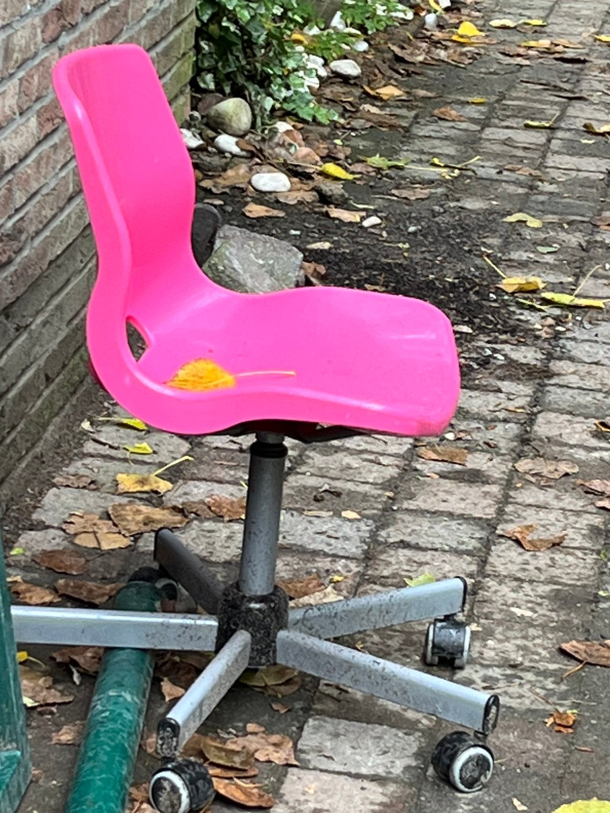 Roze burostoel, Ophalen, Zo goed als nieuw, Roze, Bureaustoel