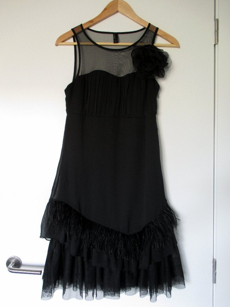 NIEUW! FEESTELIJK ZWART GEKLEED KLEEDJE - AVONDJURK, Neuf, Enlèvement ou Envoi, Vero Moda, Noir