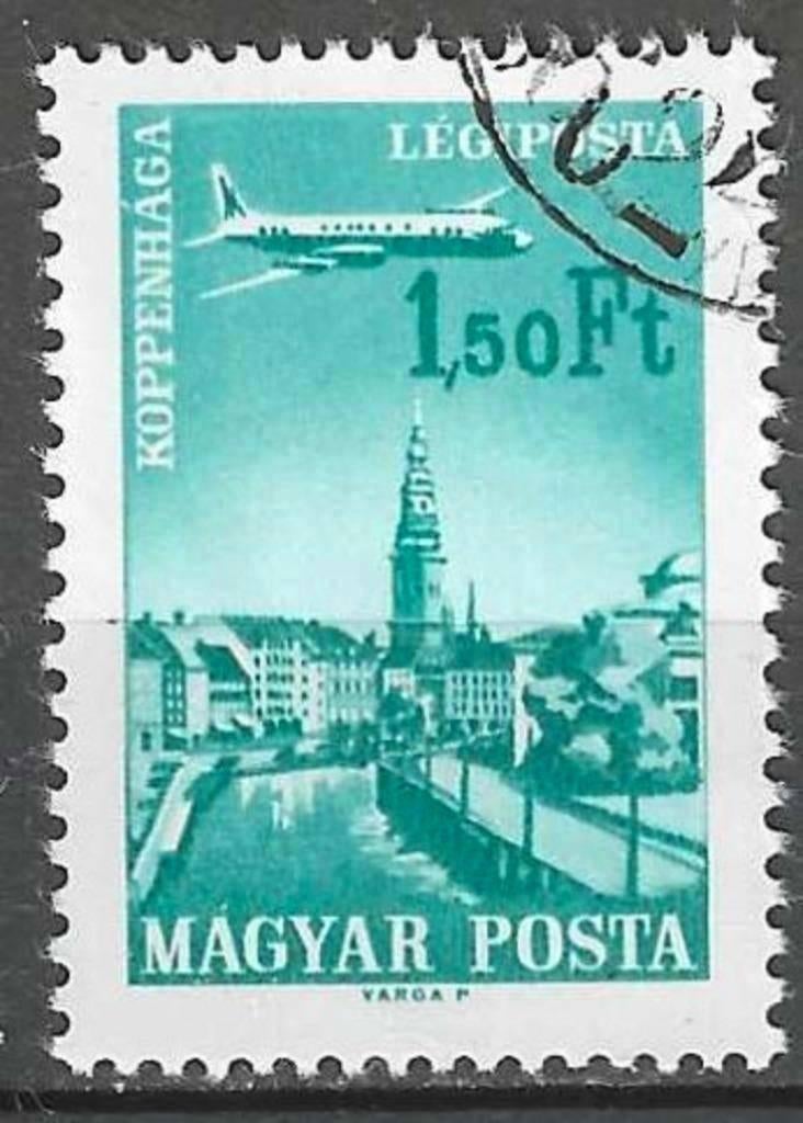 Hongarije 1966/1967 - Yvert 284PA - Post naar landen (ST), Verzenden, Gestempeld