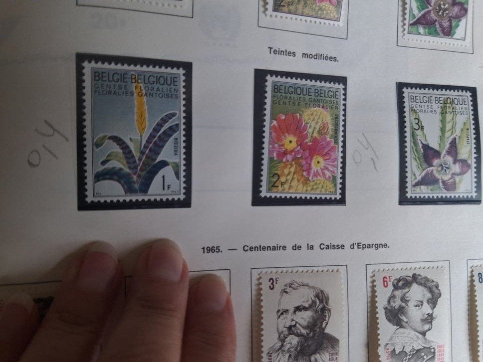 1965 floralies gantoises  3 timbres, Enlèvement ou Envoi