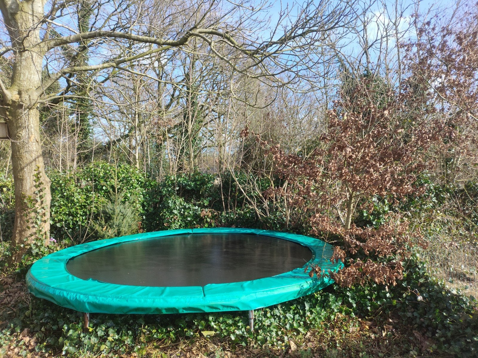 trampoline, 3m90, Kinderen en Baby's, Ophalen, Gebruikt