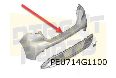 Peugeot 308 (9/21-) achterbumper (Te spuiten) Origineel! 168, -, Verzenden, -, Nieuw