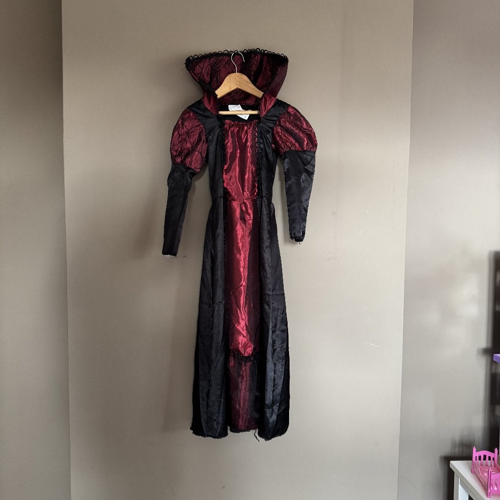 Halloween vampierjurk / Maleficent / heks – maat 110-120, Ophalen of Verzenden, Zo goed als nieuw, 110 t/m 116, Meisje