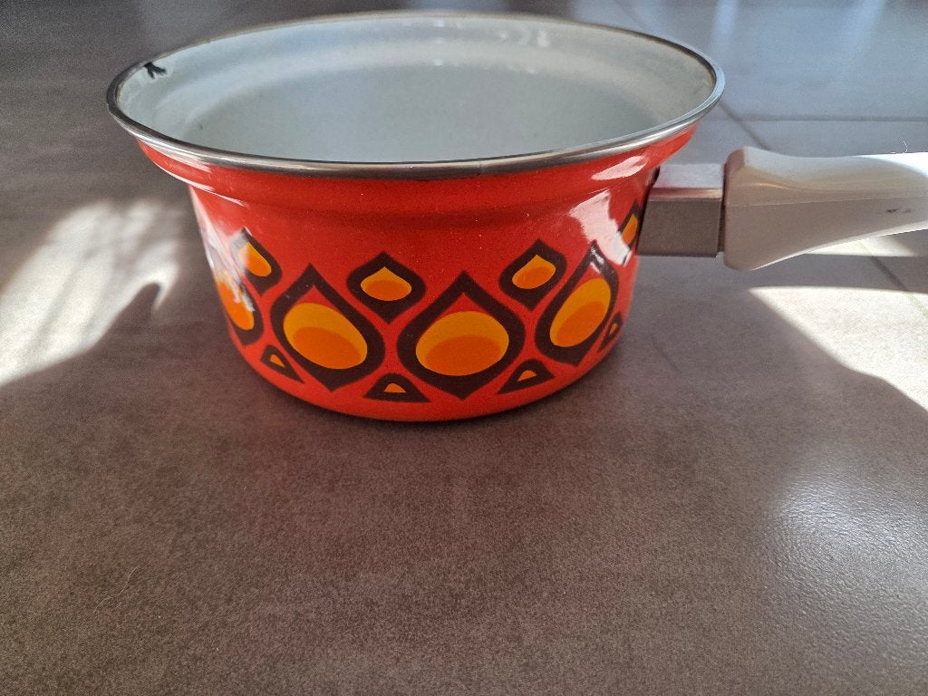 Vintage pannetje, Gebruikt, Overige typen, Ophalen of Verzenden, Emaille