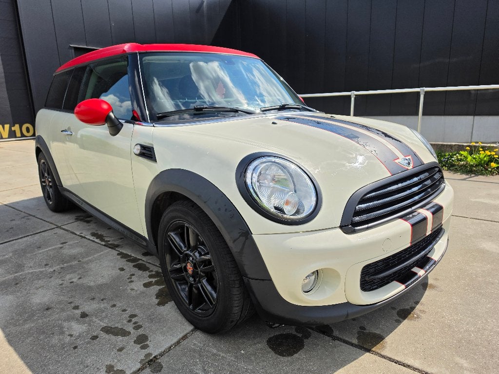 Mini Cooper One Clubman 1.6d 2014 Airco + Garantie, Euro 5, Wit, Bedrijf, 5 deurs