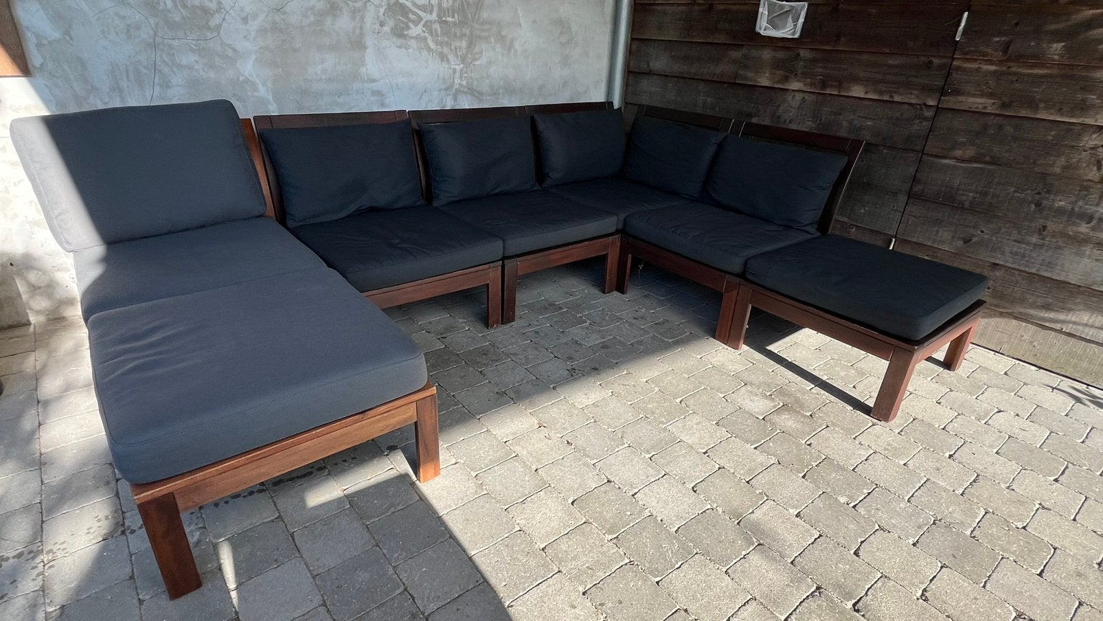 IKEA loungeset ÄPPLARÖ, Tuin en Terras, Tuinsets en Loungesets, Ophalen, Gebruikt, Hout, Loungeset