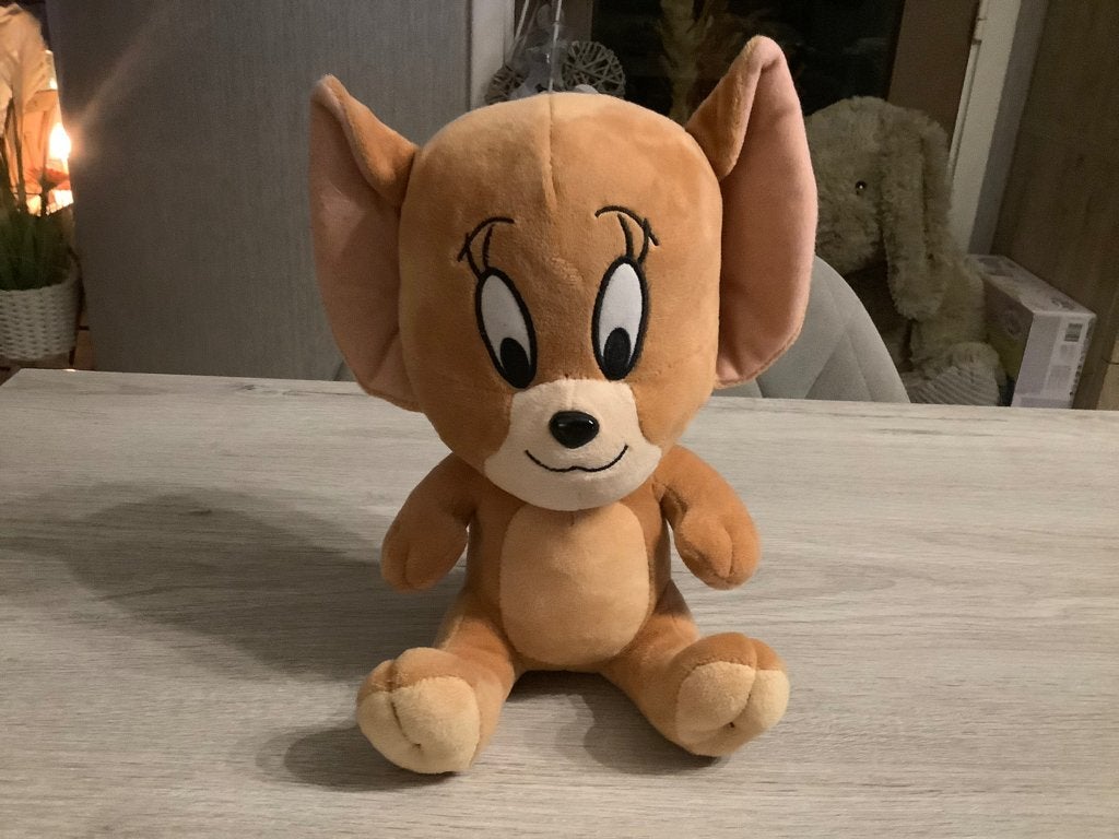 Tom & Jerry Jerry pluche character (25 cm), Verzamelen, Stripfiguren, Ophalen of Verzenden, Overige figuren, Zo goed als nieuw