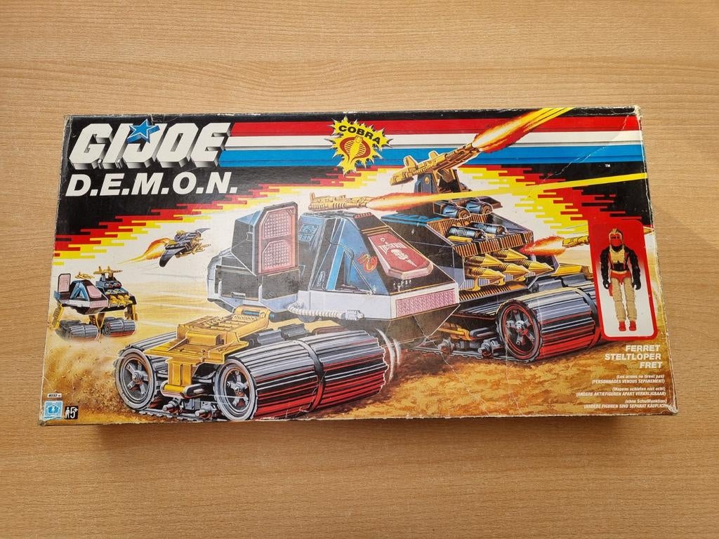 Gi joe gijoe hasbro 1988 DEMON met doos, Verzamelen, Ophalen of Verzenden