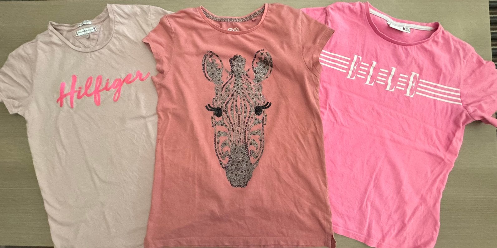 3 roze t-shirts maat 164, Kinderen en Baby's, Kinderkleding | Maat 164, Ophalen, Gebruikt, Meisje, Shirt of Longsleeve