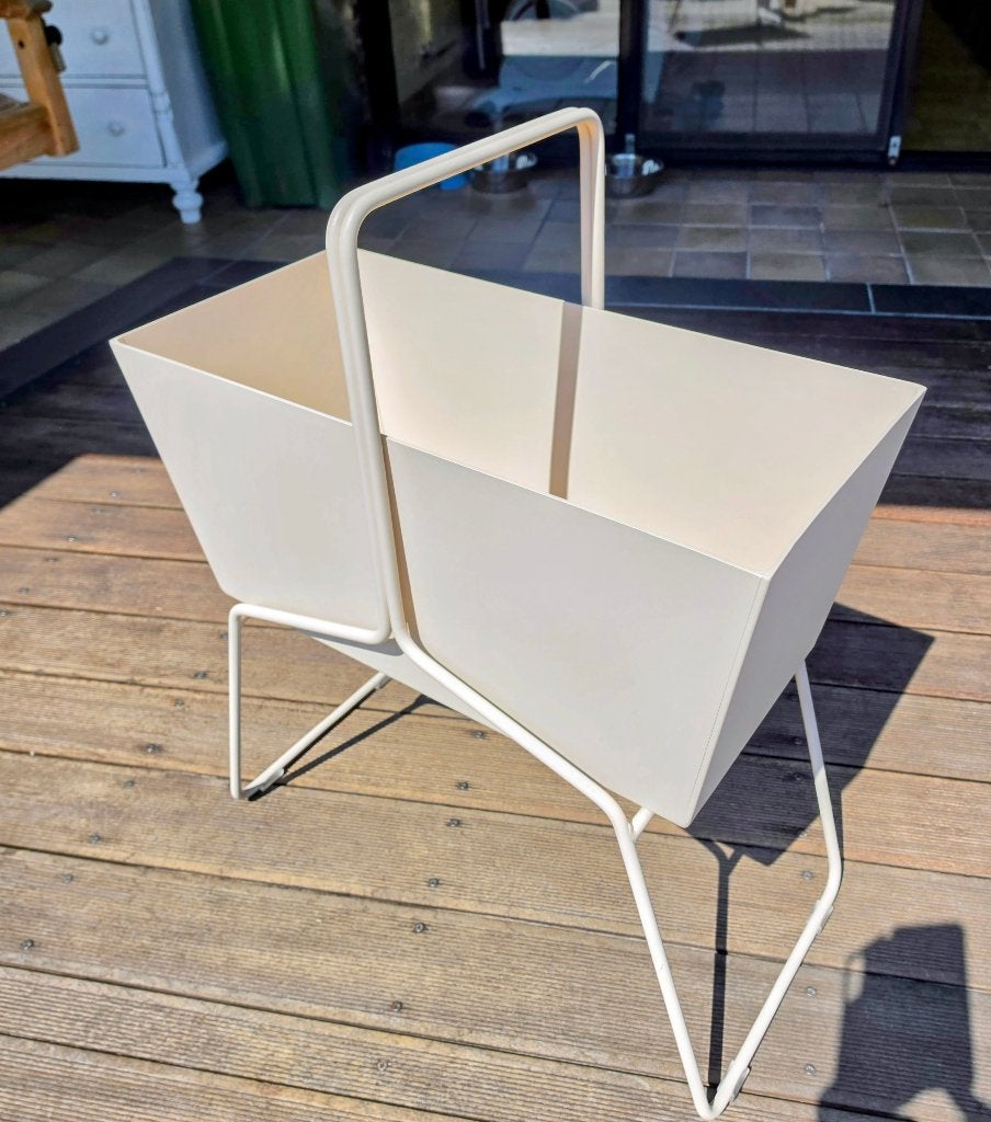 Jardinière Fermob Basket High Latte Beige, Jardin & Terrasse, Enlèvement, Neuf, Métal, Intérieur