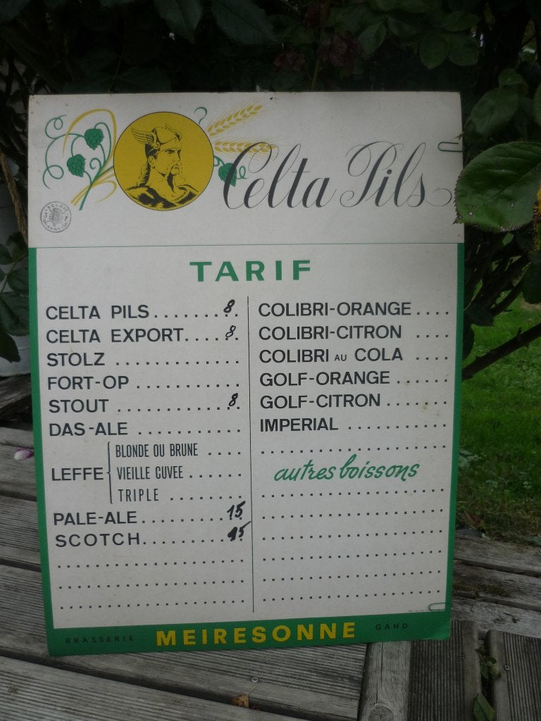 Celta-Pils bierprijs, Verzamelen, Ophalen of Verzenden