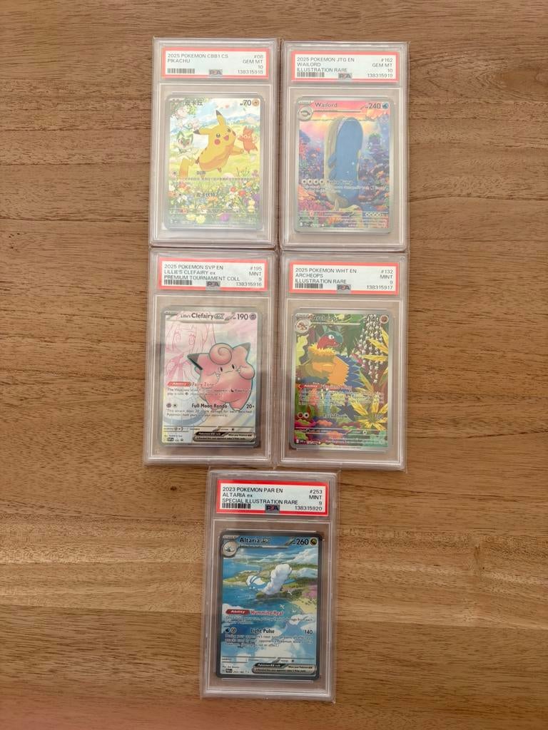 Pokemon PSA slab bundel, Hobby en Vrije tijd, Verzamelkaartspellen | Pokémon, Ophalen of Verzenden, Nieuw, Losse kaart, Foil