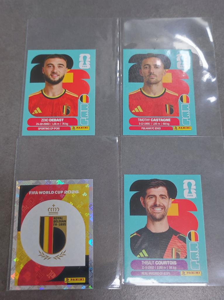 De rode duivels België wk 2026 panini stickers, Verzenden, Nieuw, Meerdere stickers