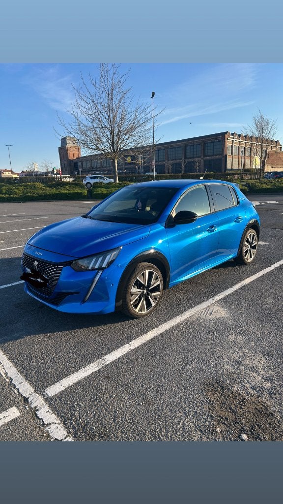Peugeot 208 gt Line, Auto's, Automaat, Zwart, Blauw, 5 deurs