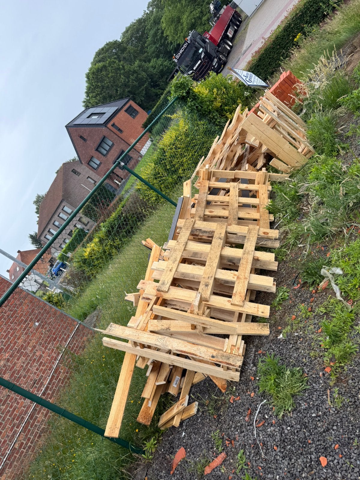 Gratis hout pallet, Ophalen, Zo goed als nieuw, Pallet