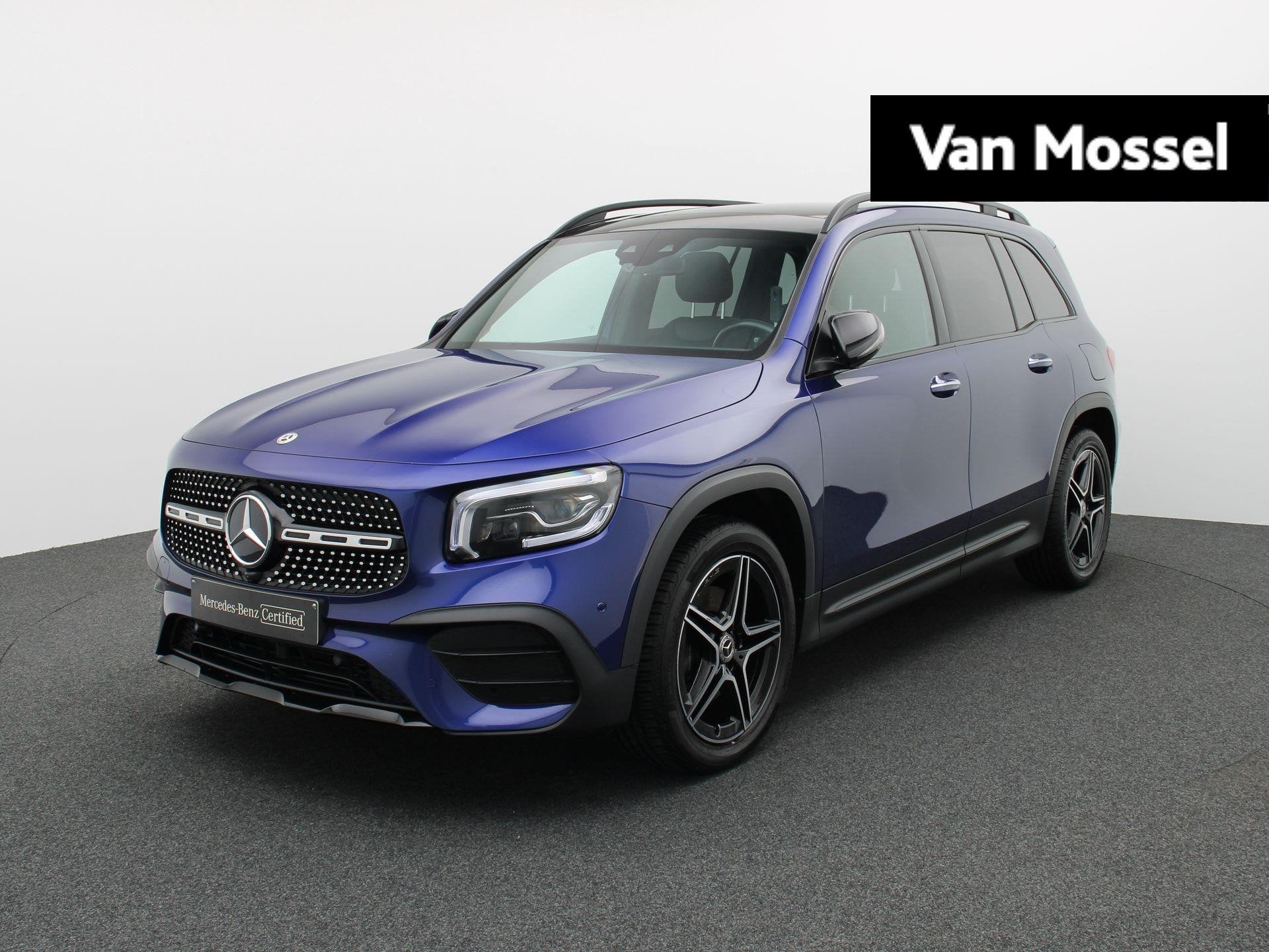 Mercedes-Benz GLB 200 AMG LINE + PANORAMISCH DAK + MULTIBEAM, Auto's, Dealer onderhouden, Stof, Zwart, 4 cilinders