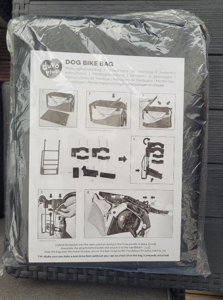 Hondenfietsmand Dog Bike Bag Duvo Plus (Nieuw), Fietsen en Brommers, Ophalen of Verzenden, Nieuw, Duvo Plus
