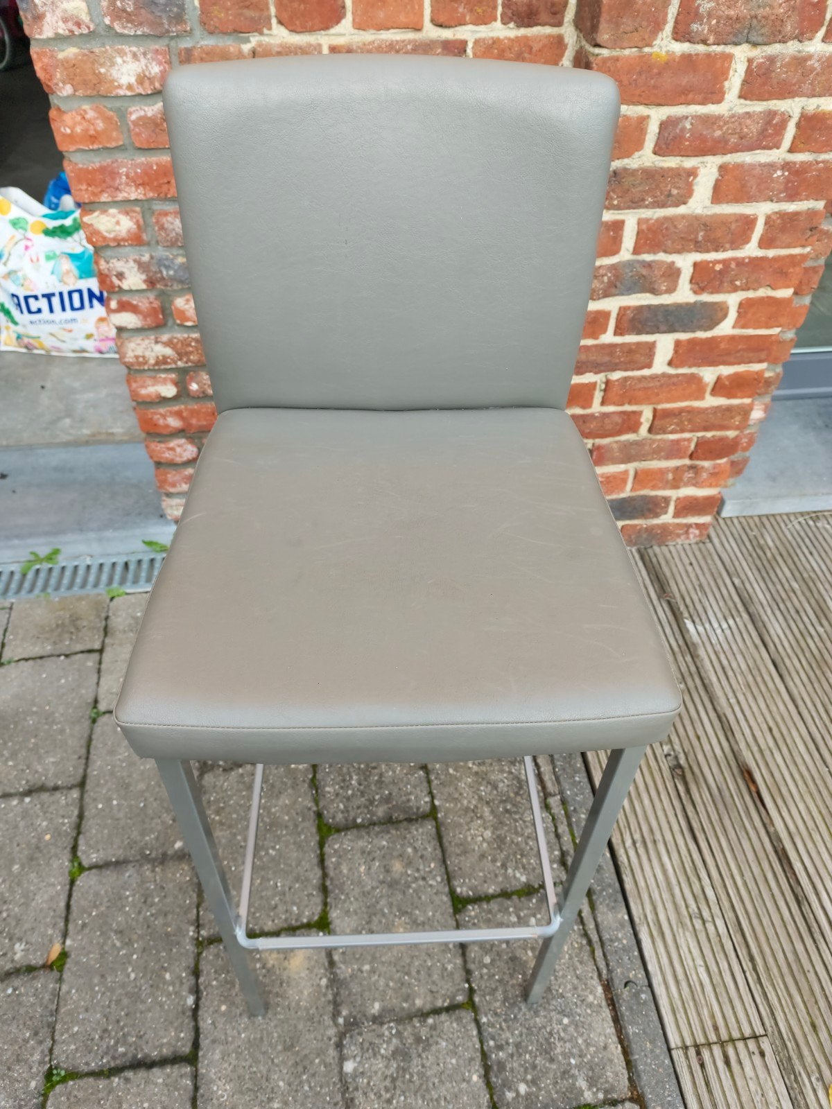 4 chaises de bar, Maison & Meubles, Avec repose-pieds, 4 tabourets, Enlèvement, Utilisé