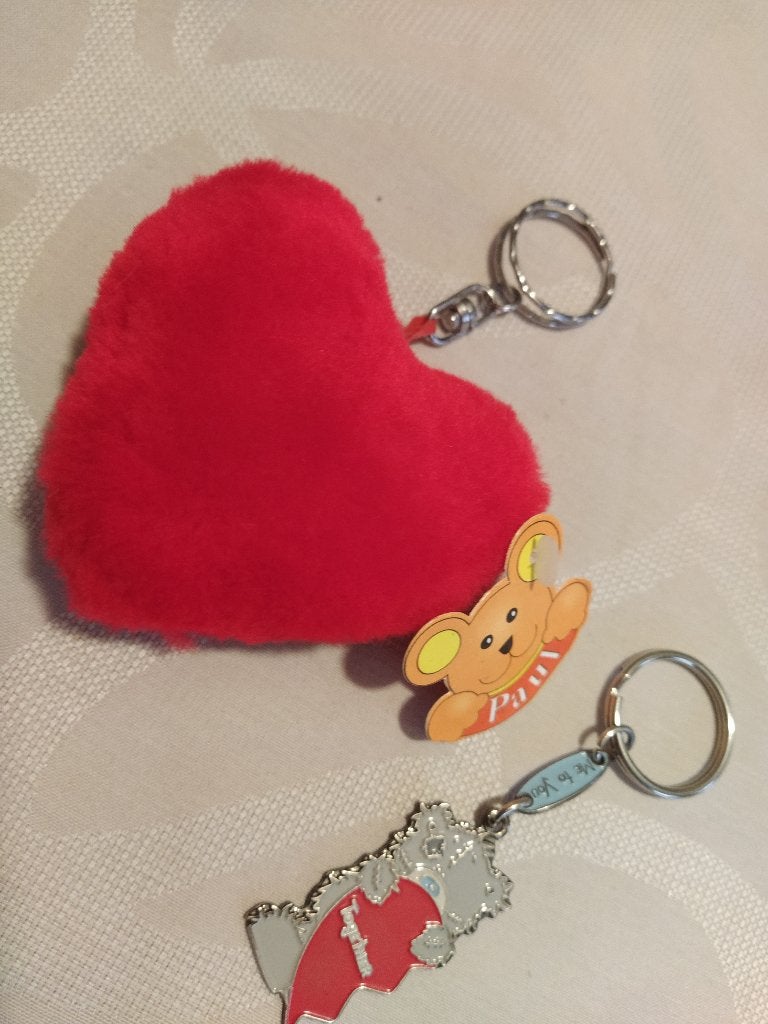 sleutelhangers (o.a. Kipling-Remco-geel) + pins, Enlèvement ou Envoi, Comme neuf
