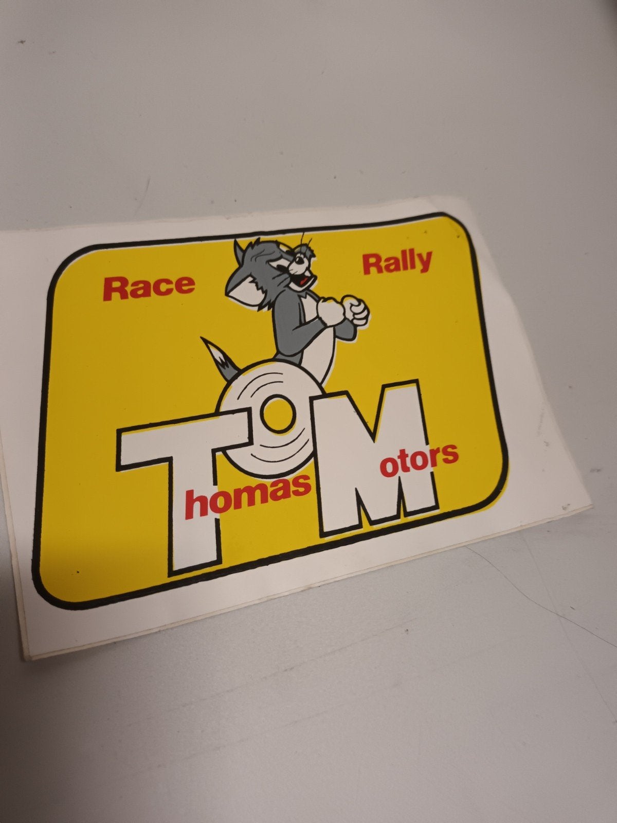 Vintage Race/Rally Thomas Motors Sticker – Jaren '70/'80, Enlèvement ou Envoi