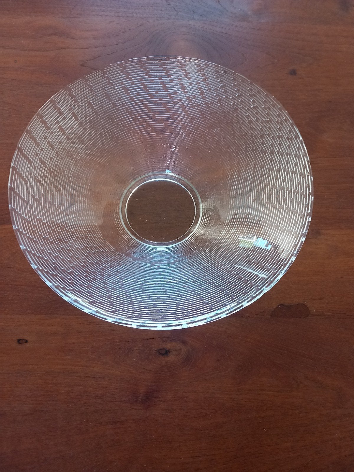 glazen schaal, Ophalen