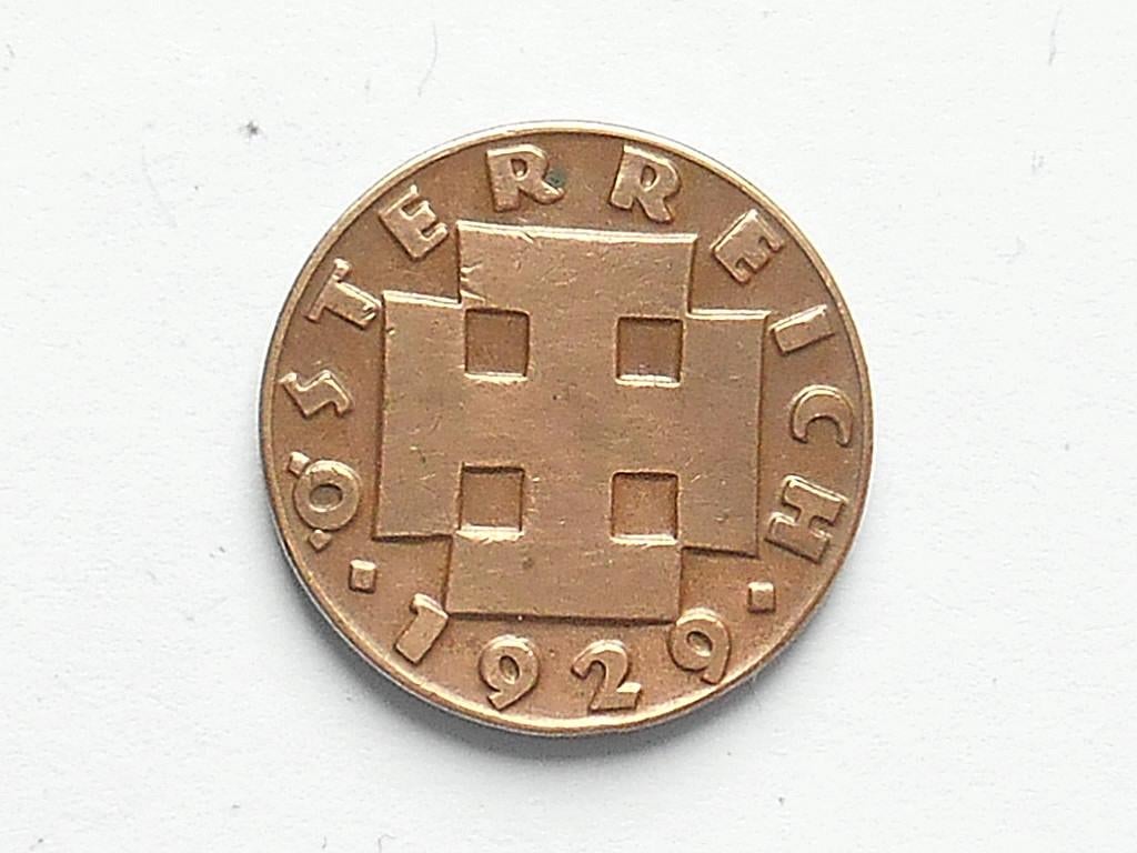 Pièce Autriche - 1929 - 2 Groschen, Envoi, Autriche, Monnaie en vrac