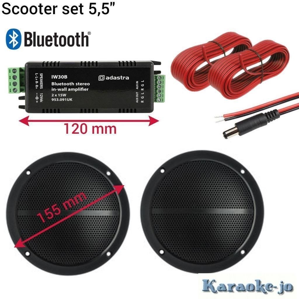 Scooter Buetooth set 5,5 inch speakers [5M-A215]., Ophalen of Verzenden, Nieuw