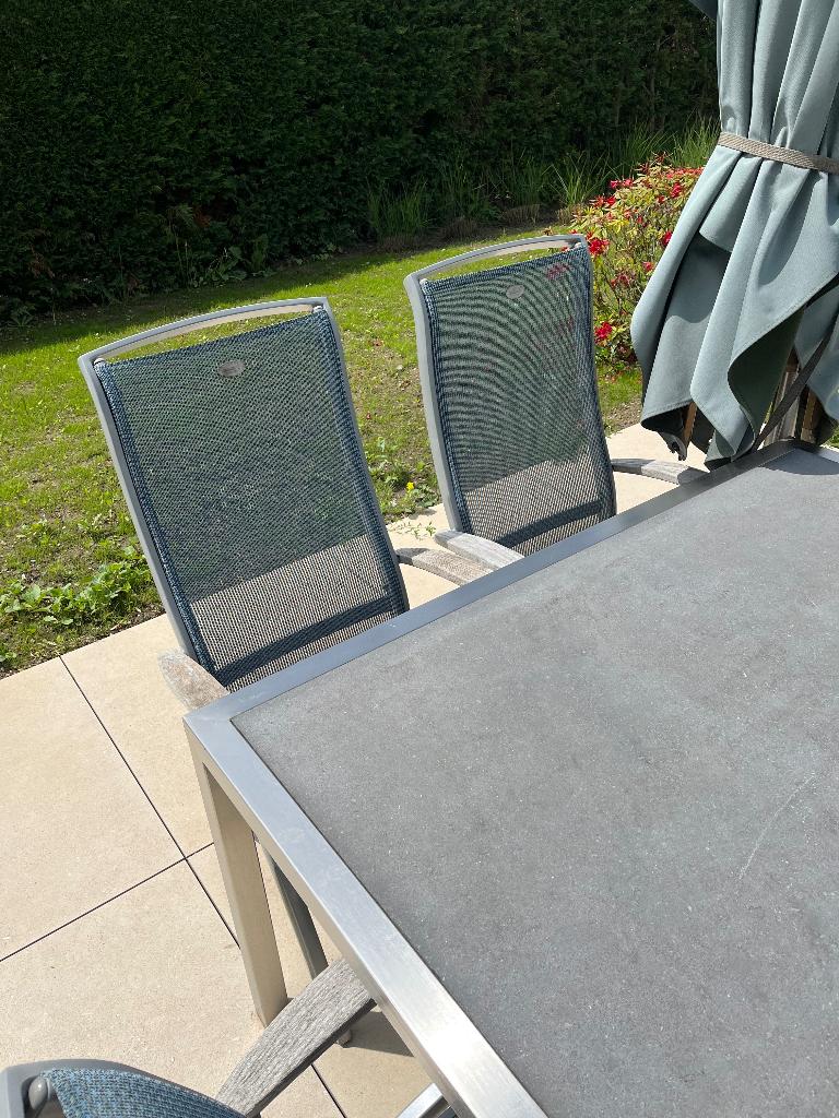 Set Hartman tuinstoelen, Jardin & Terrasse, Enlèvement, Utilisé, Aluminium, Ajustable
