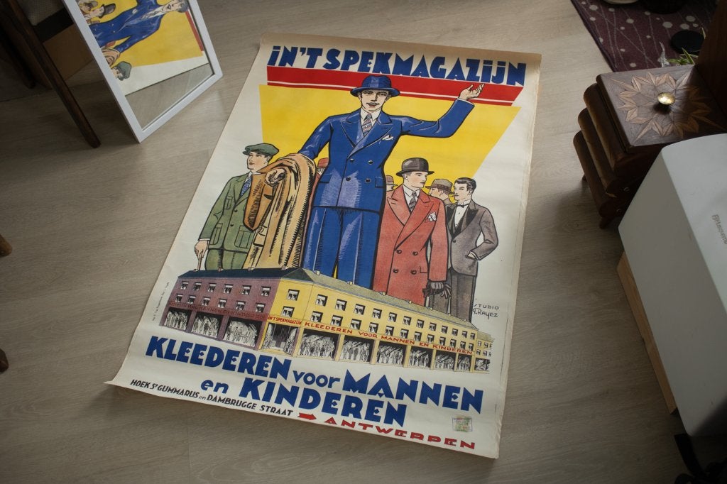 Stamped Antwerp Poster/Litho 1931 (1) By Pierre Rayez, Antiquités & Art, Art | Lithographies & Sérigraphies, Lithographie, Estampillé