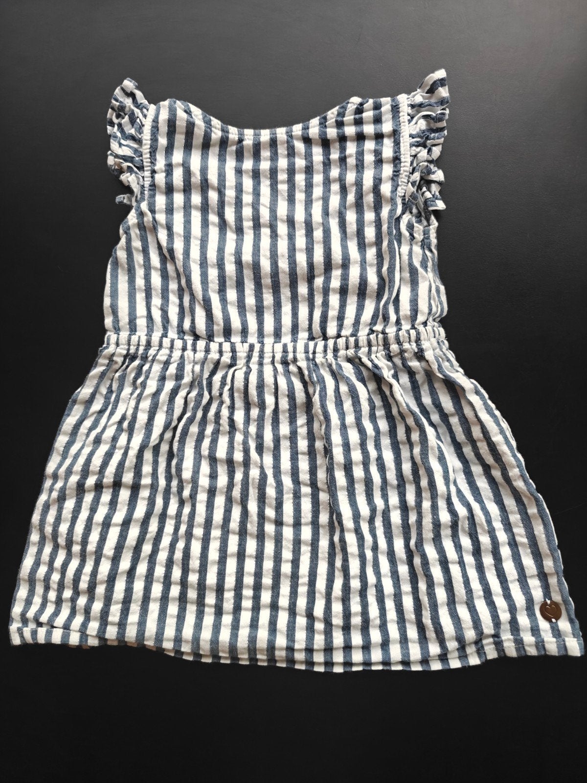Zomers kleedje - Wit/blauw gestreept- Maat 92, Vêtements | Femmes, Combinaisons, Enlèvement, Bleu