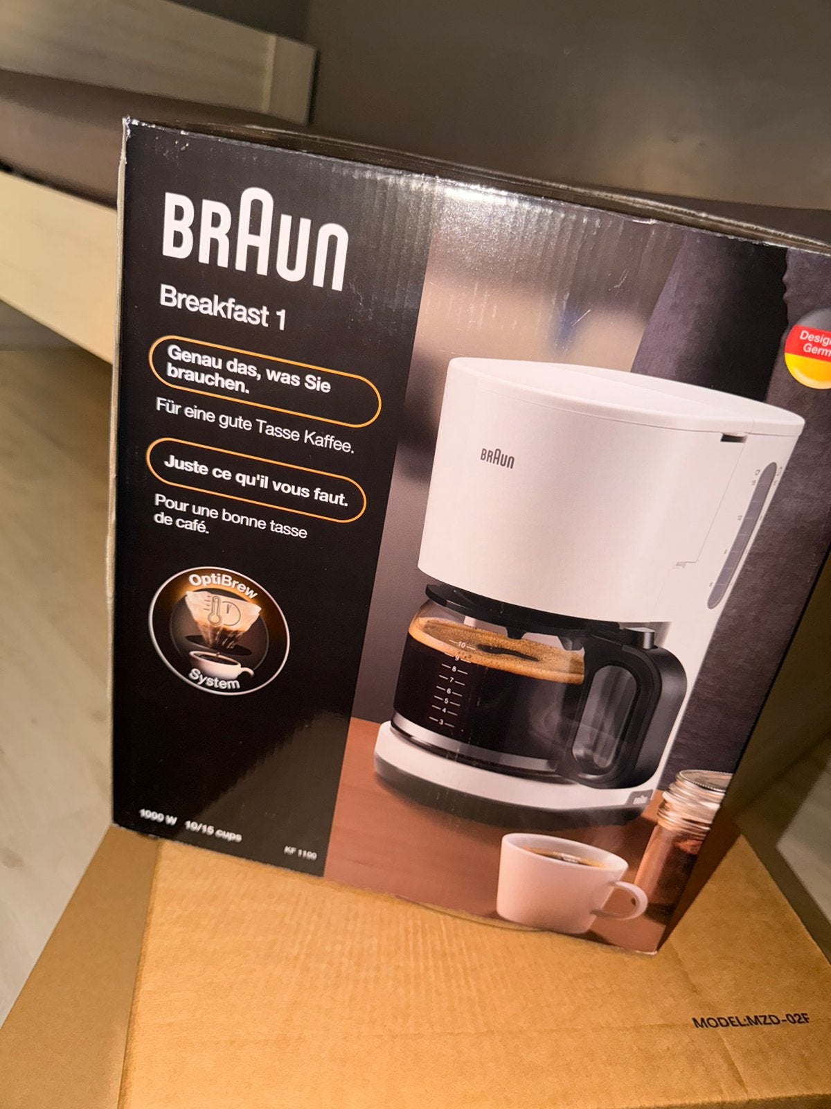 Koffiezetapparaat Braun Breakfast 1 KF 1100 Wit, Ophalen, Nieuw