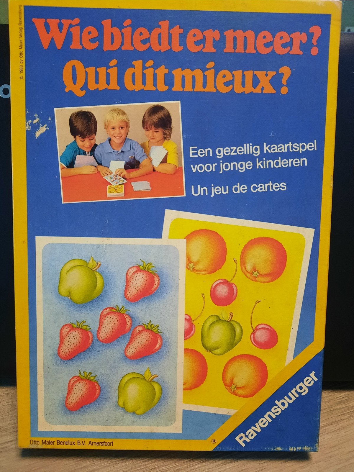 kaartspel Wie biedt meer, Kinderen en Baby's, Ophalen, Gebruikt