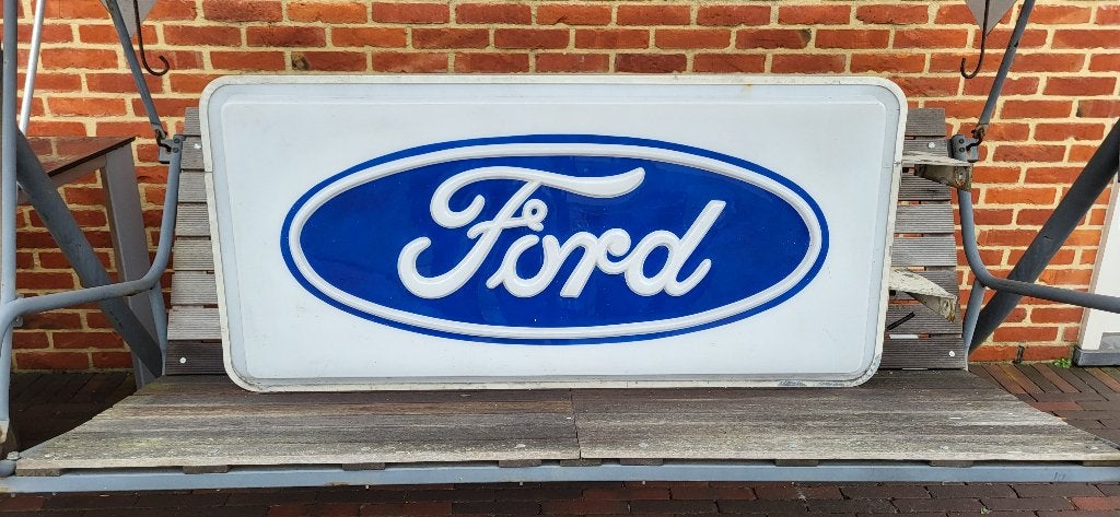 Ford Licht reclame vintage, Verzamelen, Merken en Reclamevoorwerpen, Ophalen, Gebruikt