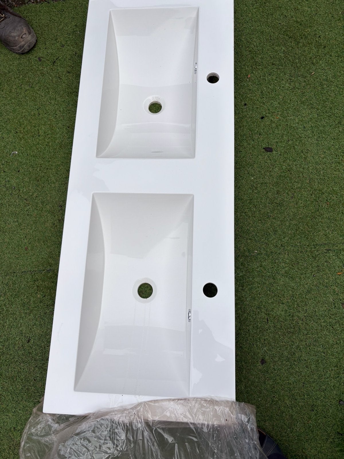 Dubbel lavabo, Ophalen, Nieuw, Wasbak of Wastafel
