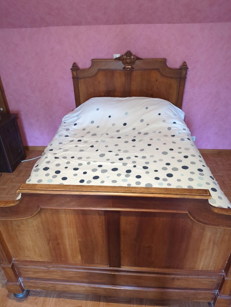 antiek bed 1.40 x 2.00, Huis en Inrichting, Gebruikt, Bruin, 140 cm, 200 cm