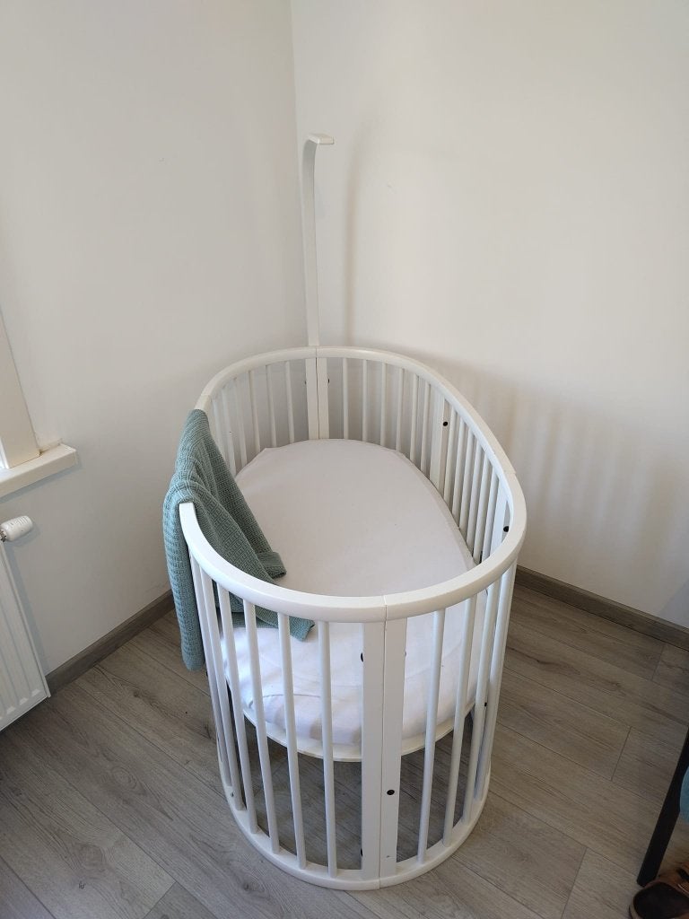 Stokke Sleepi Complete Set – Wit, Ophalen, Gebruikt, 140 tot 160 cm, Matras