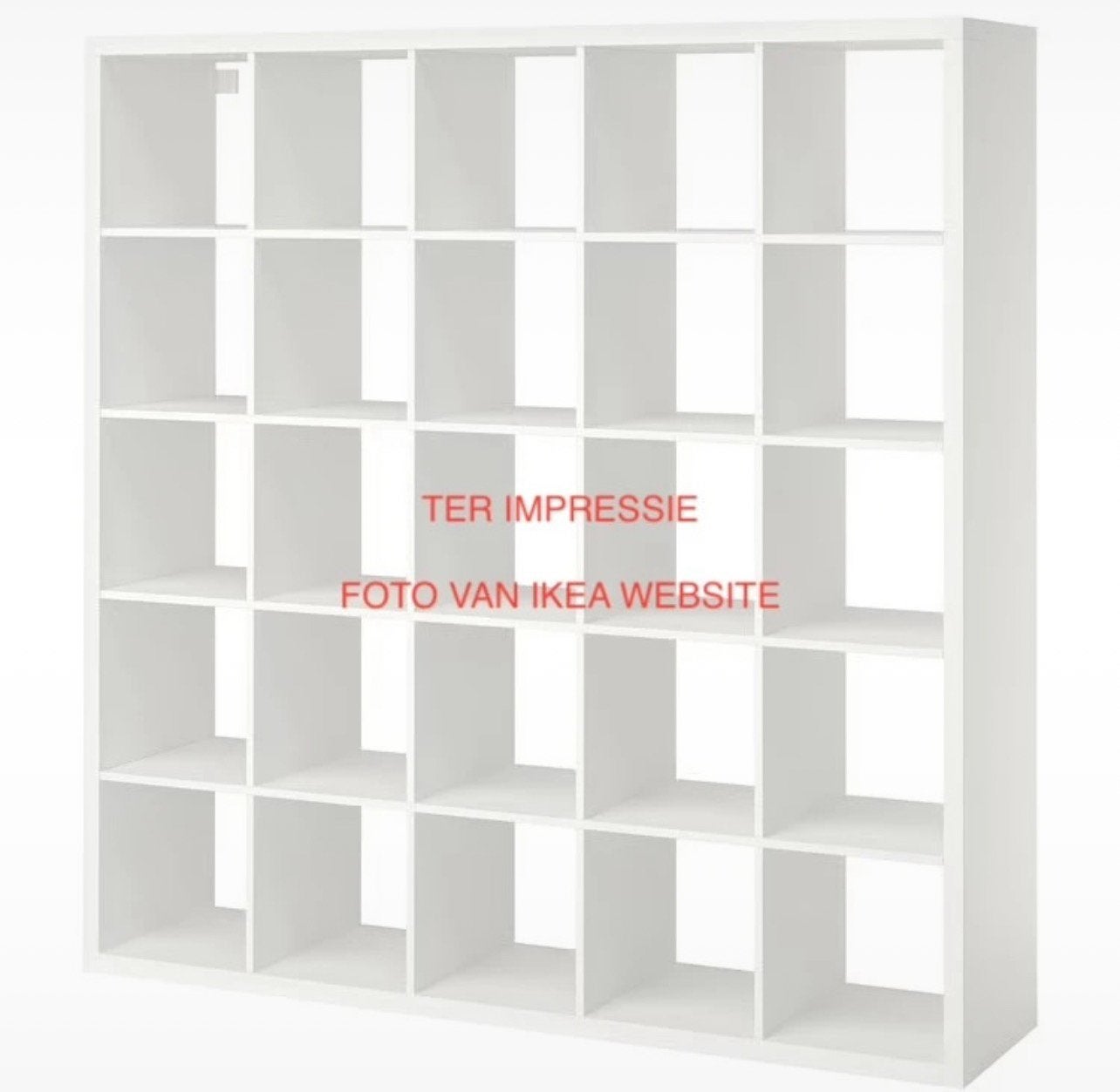 Ikea kallax rek 5x5 wit gedemonteerd, Ophalen, Gebruikt
