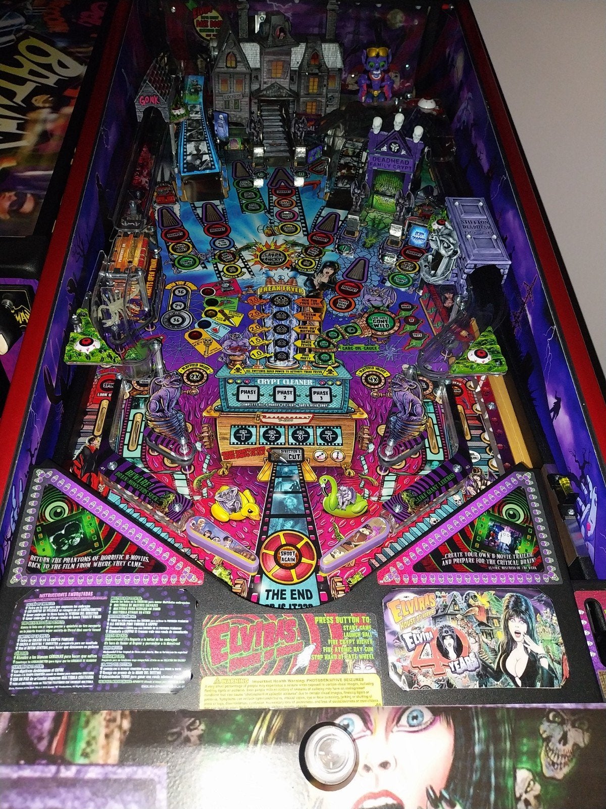 flipper Stern "Elvira's" 🕸House of Horrors🕸, Collections, Comme neuf, Enlèvement, Électronique, Flipper (jeu)