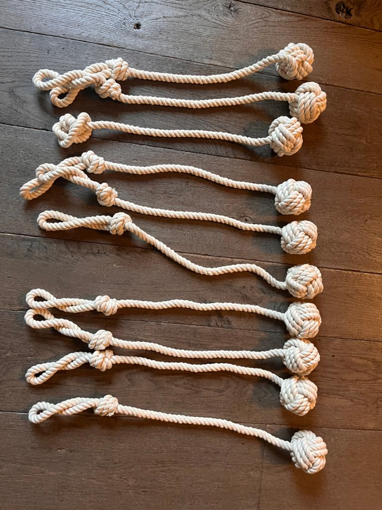 10 Attaches-rideaux / Embrasses de rideaux, Enlèvement, Comme neuf, Crème