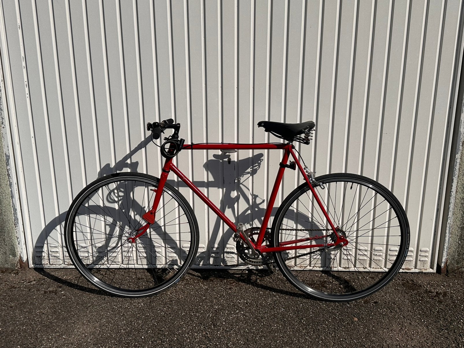 rode fiets, 59 cm of meer, Ophalen, Terugtraprem, Jaren '60 of nieuwer