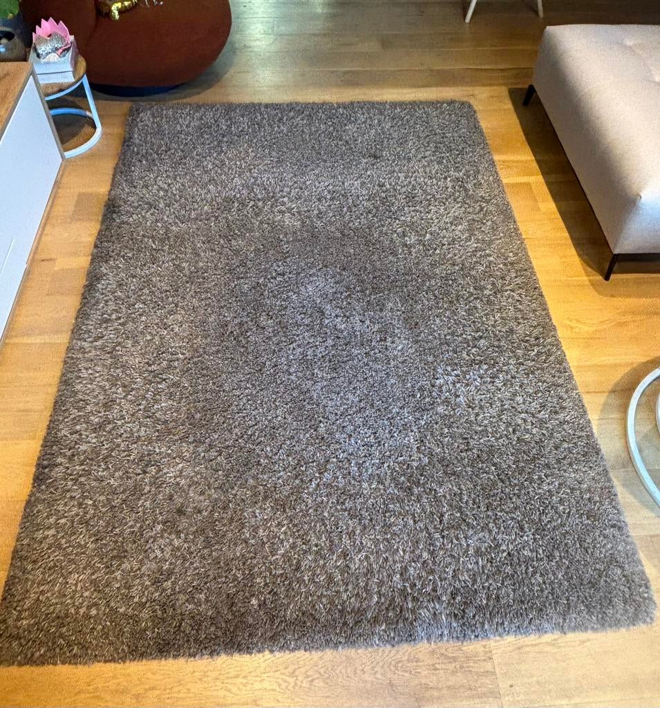 Tapijt grijs 160x230, Ophalen, Zo goed als nieuw, Grijs