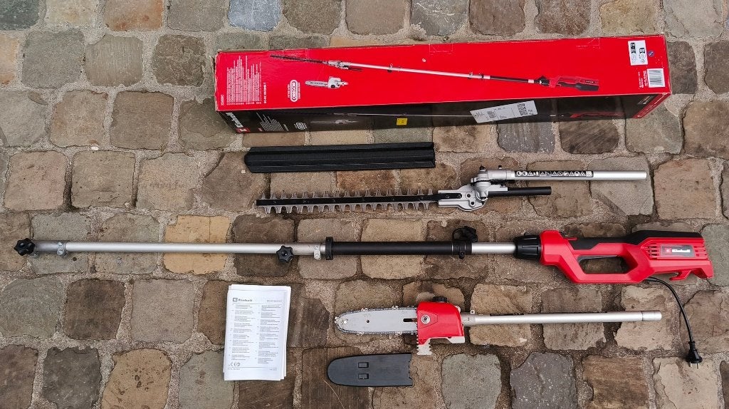 Telescopische heggenschaar en kettingzaag, Ophalen of Verzenden, Zo goed als nieuw, Elektrisch, Einnhell