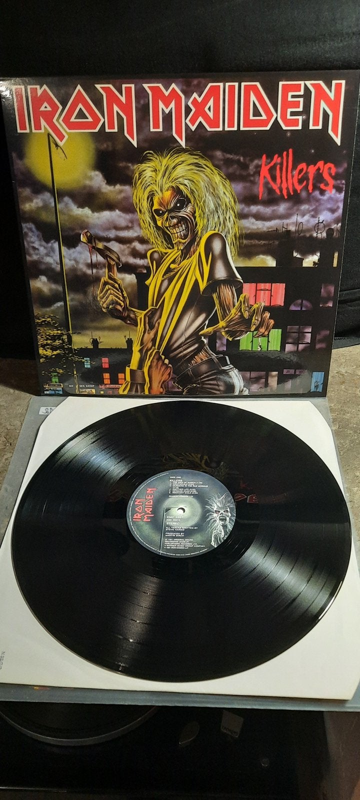 Vinyl lp iron maiden killers, Cd's en Dvd's, Vinyl | Hardrock en Metal, LP, Metal, Ophalen of Verzenden, Zo goed als nieuw