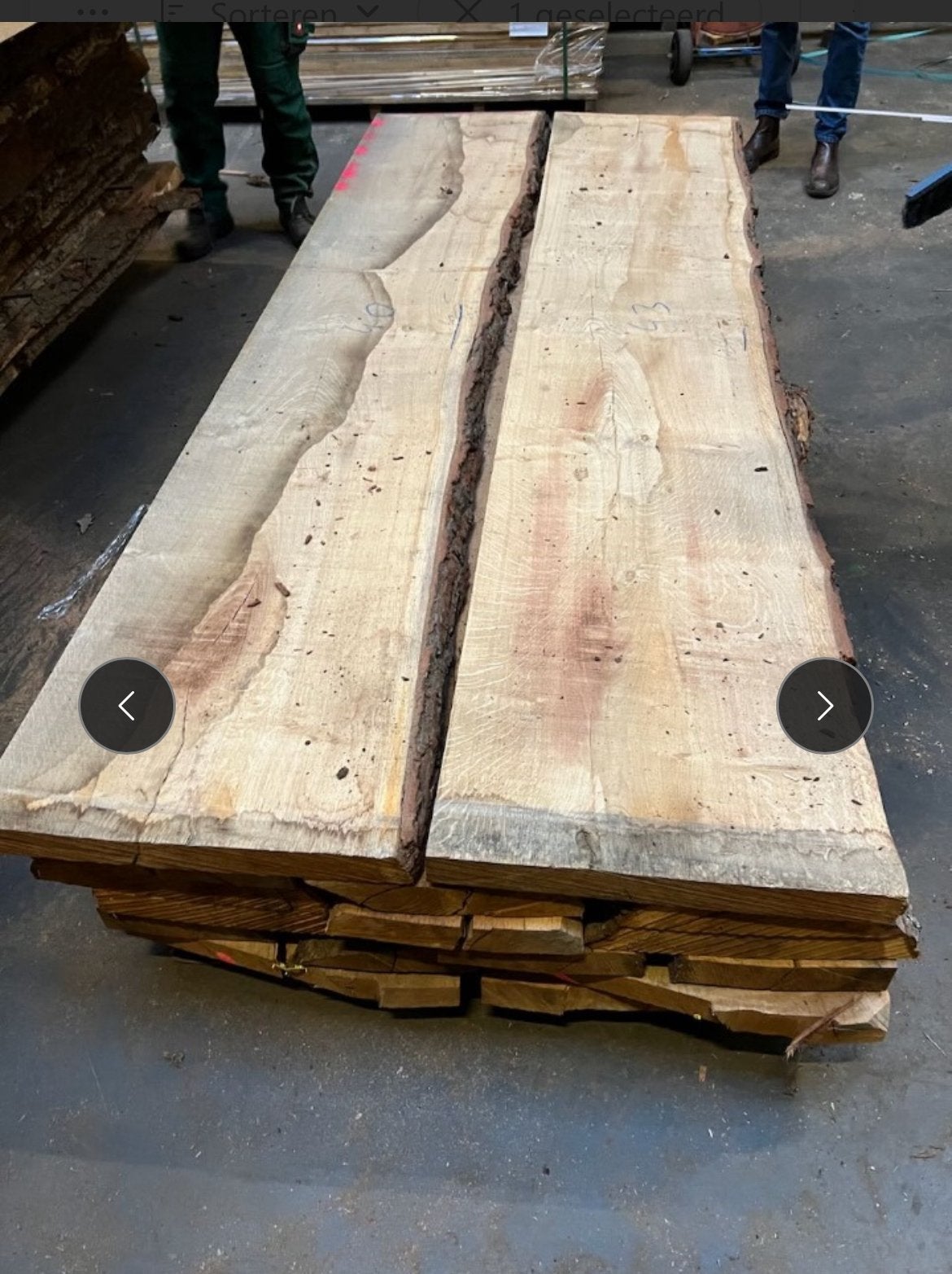 Eiken Schaaldelen 55mm Dikte - Kunstmatig Gedroogd, Enlèvement ou Envoi, Neuf, 180 à 250 cm, Planches
