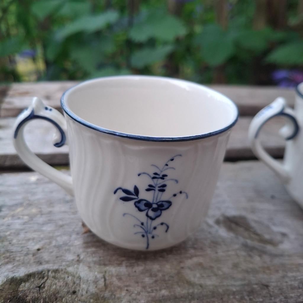 Vieux Luxembourg Lot 6 tasses  et sous tasses, Enlèvement ou Envoi