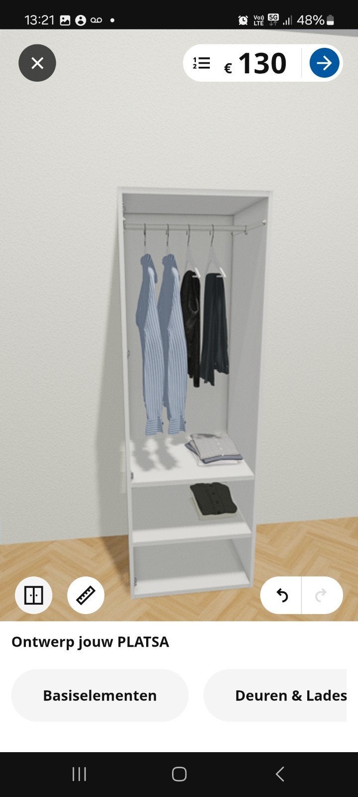 Ikea platsa kast 180cm, Ophalen