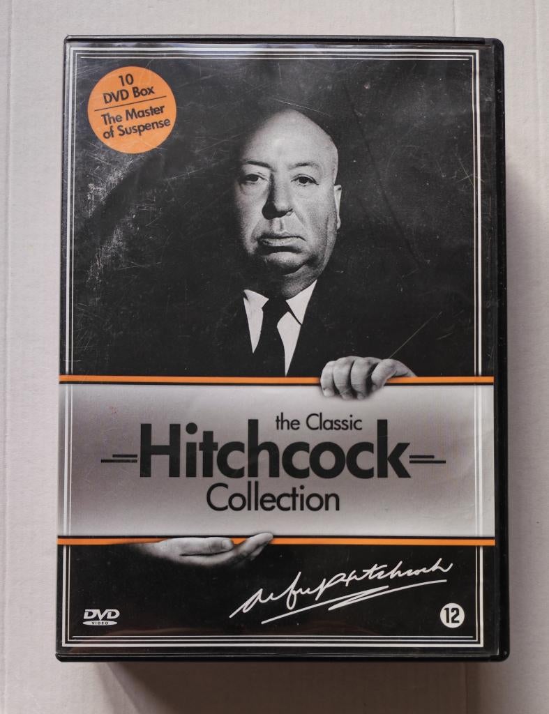 Alfred Hitchcock - The classic Hitchcock collection (10DVD), Cd's en Dvd's, Dvd's | Thrillers en Misdaad, Zo goed als nieuw, Bovennatuurlijke thriller