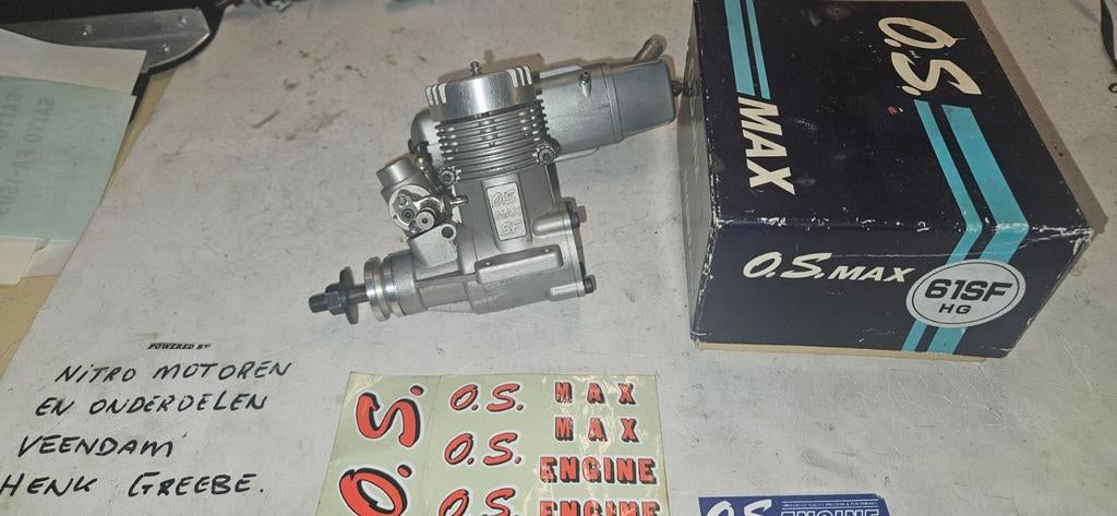 Os Max FS 61 met powerbox uitlaat, Hobby en Vrije tijd, Ophalen of Verzenden, Gebruikt, Nitro, RTF (Ready to Fly)